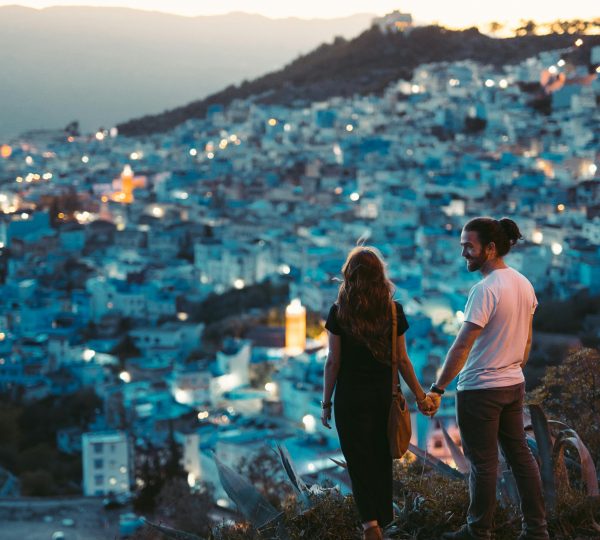 Tangier at Dusk, observing the city under your eyes. 